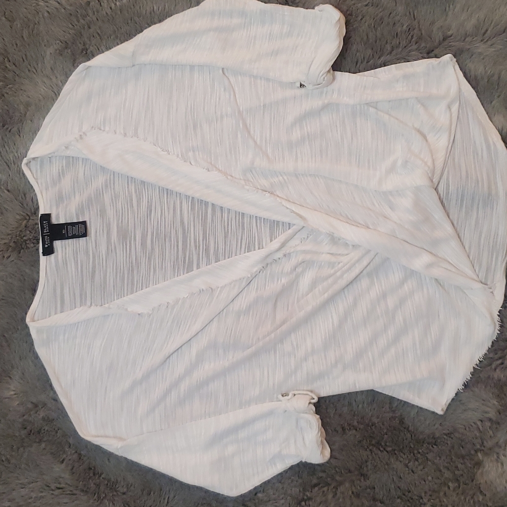 White/Black Blouse